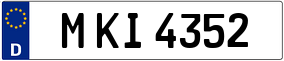 Trailer License Plate
